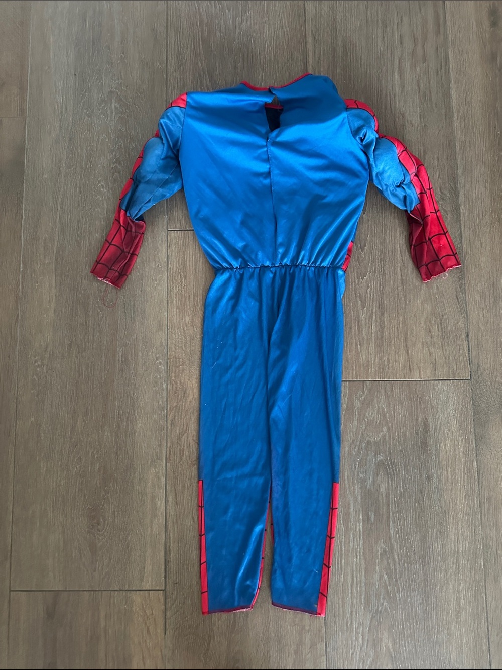 Marvel Red and Blue Spider Muscle Chest Kids Costume. Size M, - Picture 4 of 4